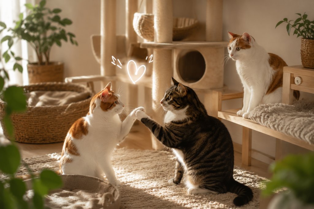 Mehrere Katzen und nur Stress? 4 Hebel für ein friedliches Zusammenleben
