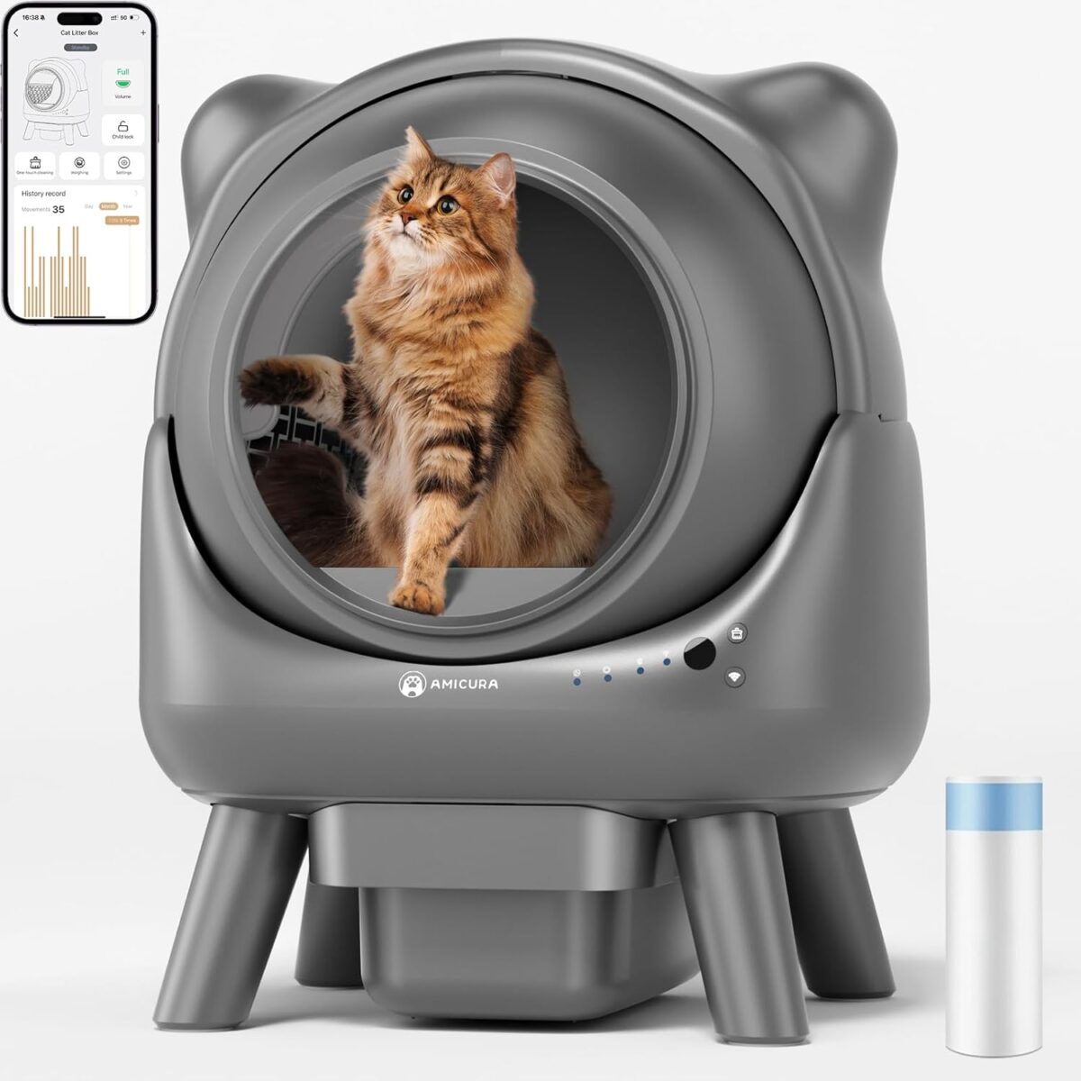 Amicura Cura X1 Selbstreinigende Katzentoilette