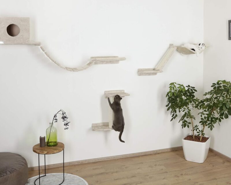 Kerbl Pet Kletterwand Mount Everest für Katzen, 9-teilig, beige