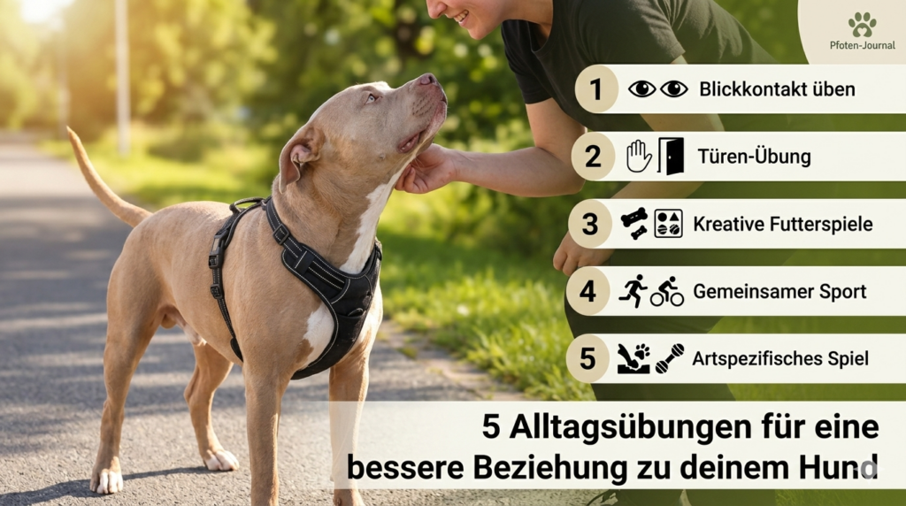 Zusammenwachsen im Alltag: 5 einfache Übungen für eine tiefere Bindung zu deinem Hund
