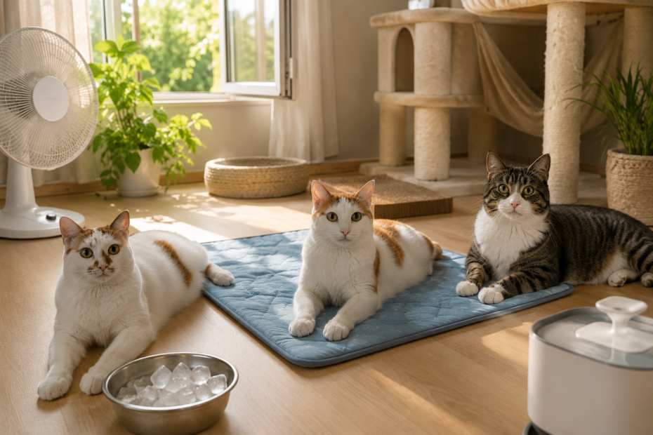 Katzen abkühlen: Die besten Tipps gegen Hitze im Sommer