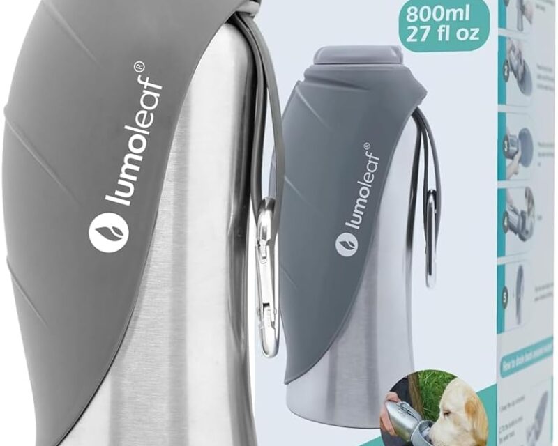 LumoLeaf Hundetrinkflasche für unterwegs